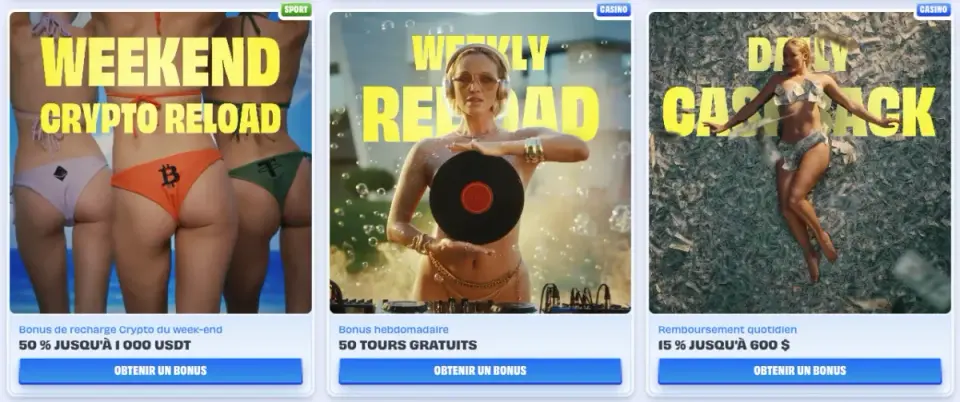 Promotions et bonus Only Spins
